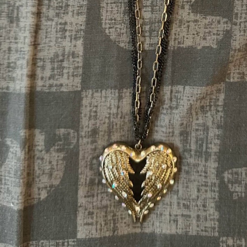 Betsey Johnson Angel Wing Necklace
